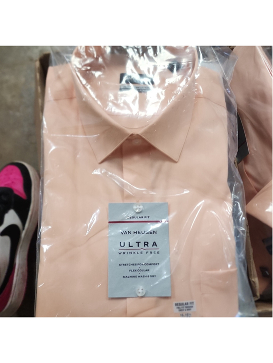 Van Heusen Other - Van Heusen Ultra $65 Wrinkle Free Dress Shirt Papaya Regular Fit 16-16.5 32/33 L